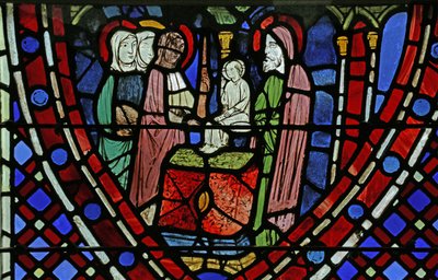Window depicting the Presentation in the Temple by French School